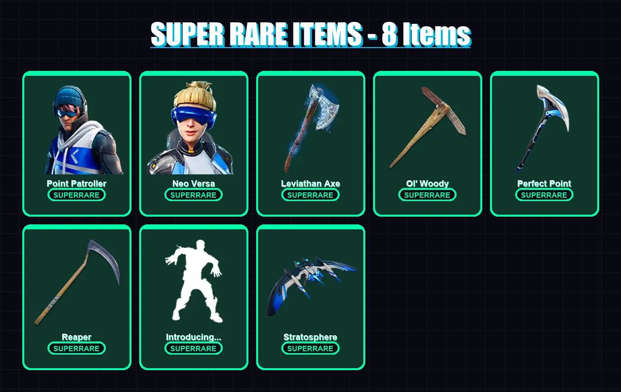 [PC/XBOX/PSN] | Point Patroller | Neo Versa | Midas Rex | Polarity | Kymera | 130 skin | 125 pickaxe | 77 emote | 90 glider | Lv1622 — Fortnite account