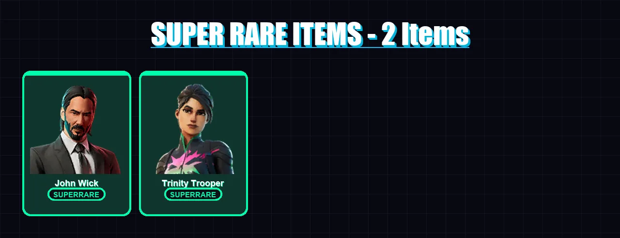[PS4/PS5/XBOX/PC] | John Wick | Trinity Trooper | Spire Assassin | Raz | Midas | 53 skin | 69 pickaxe | 54 emote | 60 glider | Lv1070 — Fortnite account