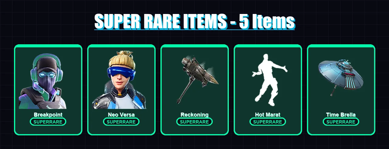 [PC/XBOX/PSN] | Breakpoint | Neo Versa | Catalyst | Kymera | The Scientist | 112 skin | 108 pickaxe | 106 emote | 97 glider | Lv1666