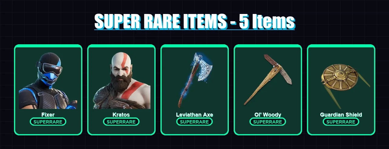 [SWITCH/XBOX/PC] | Fixer | Kratos | Alli | Fade | Joey | 78 skin | 119 pickaxe | 72 emote | 82 glider | Lv1041