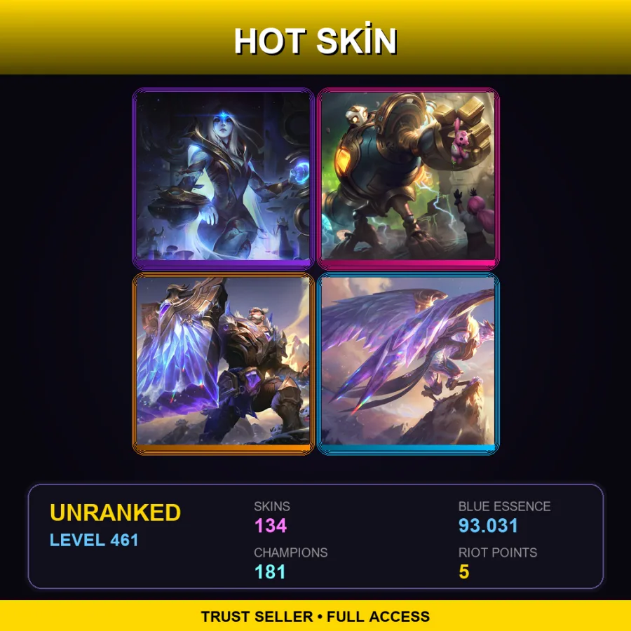 EUNE | Lv461 | Unranked | 134 Skin | 181 Champ — Lunar Eclipse Aatrox