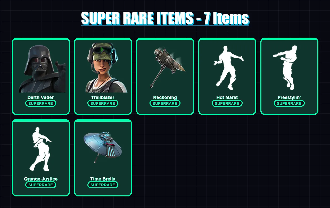 [PC/XBOX/PSN] | Darth Vader | Trailblazer | Hybrid | Valeria | Ragnarok | 70 skin | 69 pickaxe | 58 emote | 75 glider | Lv1145