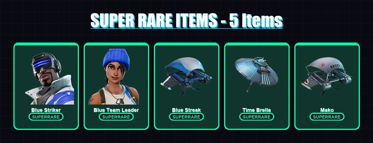 [PC/XBOX] | Blue Striker | Blue Team Leader | Drift | Huntress | Slayer Juice WRLD | 7 skin | 15 pickaxe | 22 emote | 22 glider | Lv470