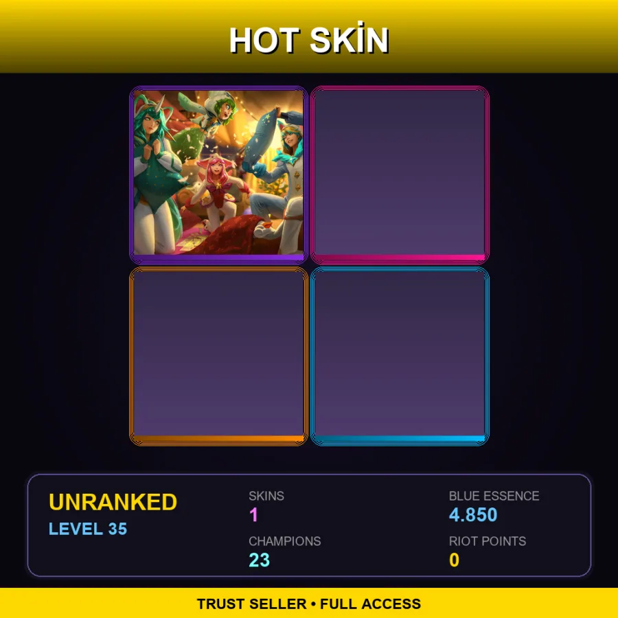LAN | Lv35 | Unranked | 1 Skin | 23 Champ