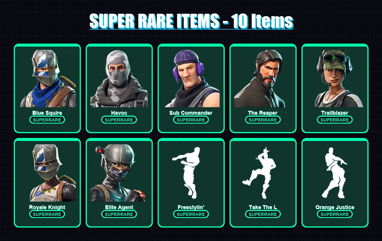 [PC/XBOX/PSN] | Blue Squire | Havoc | Sub Commander | The Reaper | Trailblazer | 17 skin | 11 pickaxe | 19 emote | 15 glider | Lv254 — Fortnite account