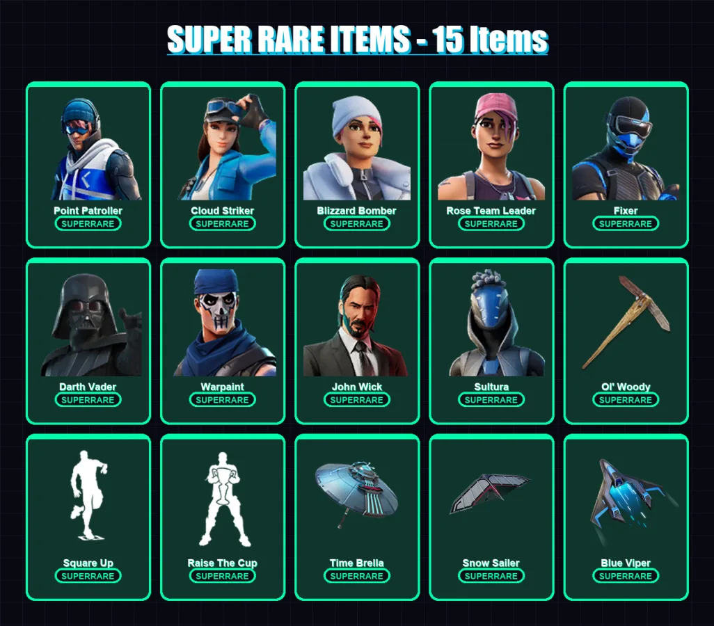 [PS4/PS5/XBOX/PC] | Point Patroller | Cloud Striker | Blizzard Bomber | 439 skin | Lv4437