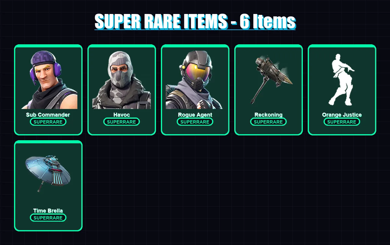 [PC/XBOX] | Sub Commander | Havoc | Rogue Agent | The Visitor | Valor | 41 skin | 35 pickaxe | 47 emote | 44 glider | Lv688