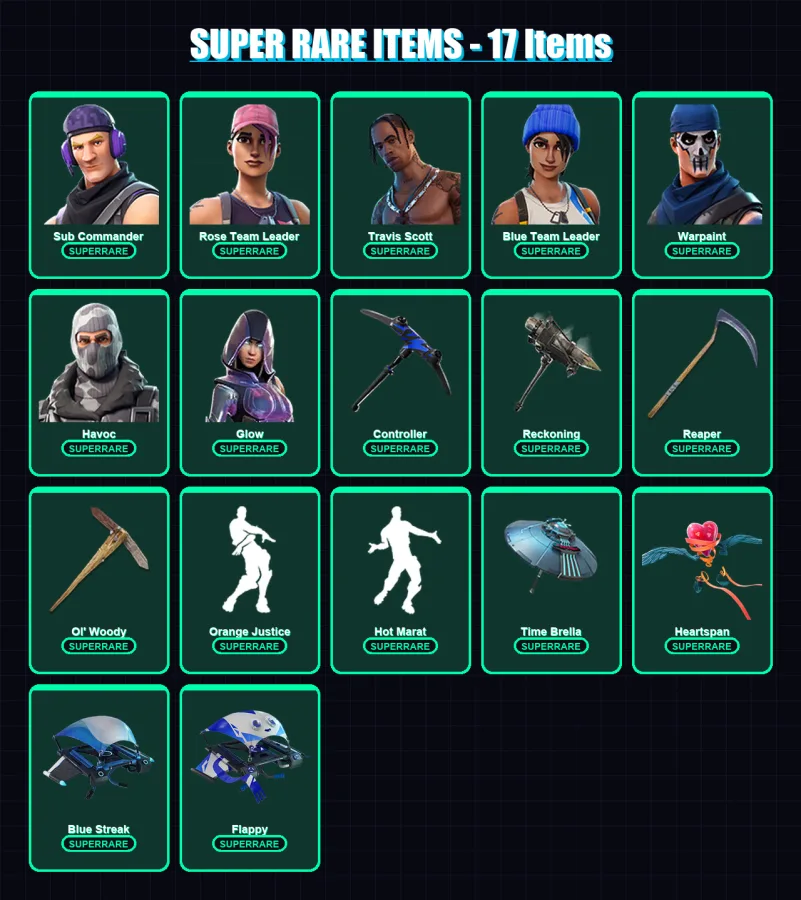 [PS4/PS5/PC] | Sub Commander | Rose Team Leader | Travis Scott | 142 skin | Lv2155