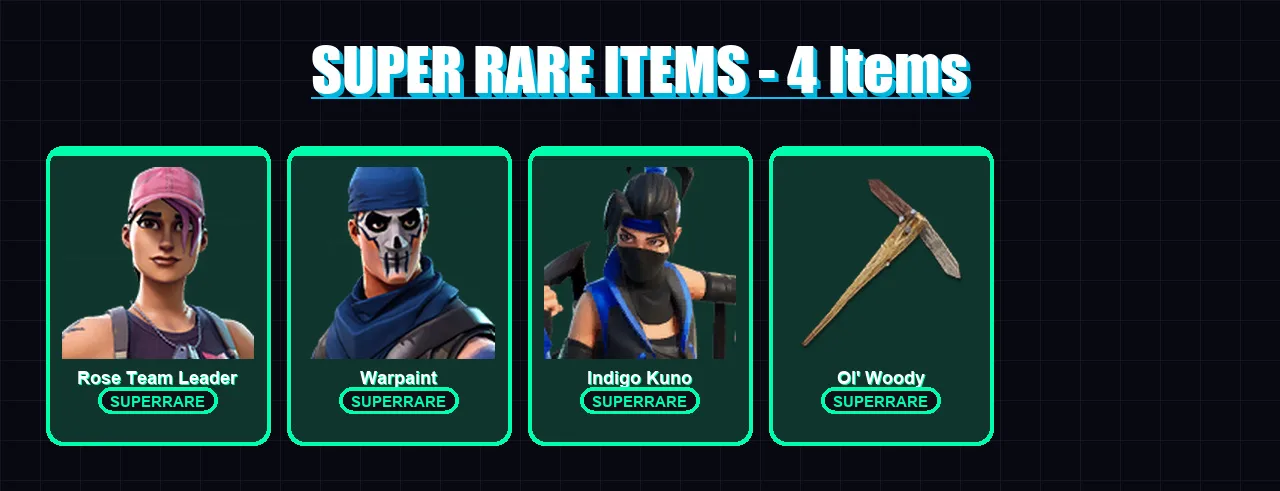 [PC/XBOX/PSN] | Rose Team Leader | Warpaint | Indigo Kuno | Mogul Master | Caper | 8 skin | 18 pickaxe | 6 emote | 13 glider | Lv68