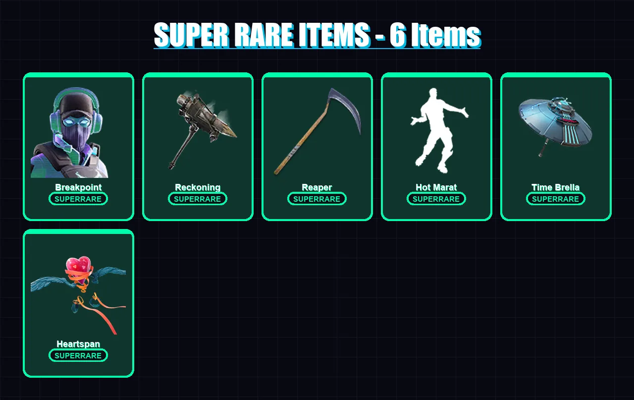 [PC/XBOX/PSN] | Breakpoint | Blackheart | Red Knight | Ultima Knight | Ruin | 70 skin | 59 pickaxe | 83 emote | 64 glider | Lv770