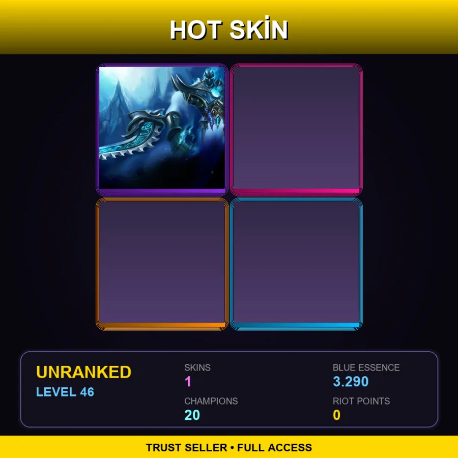 EUNE | Lv46 | Unranked | 1 Skin | 20 Champ