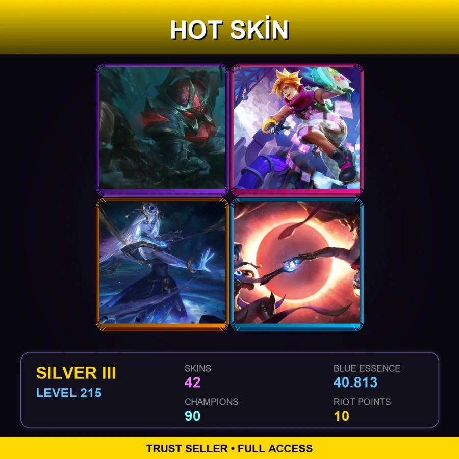 LAS | Lv215 | Silver III | 42 Skin | 90 Champ