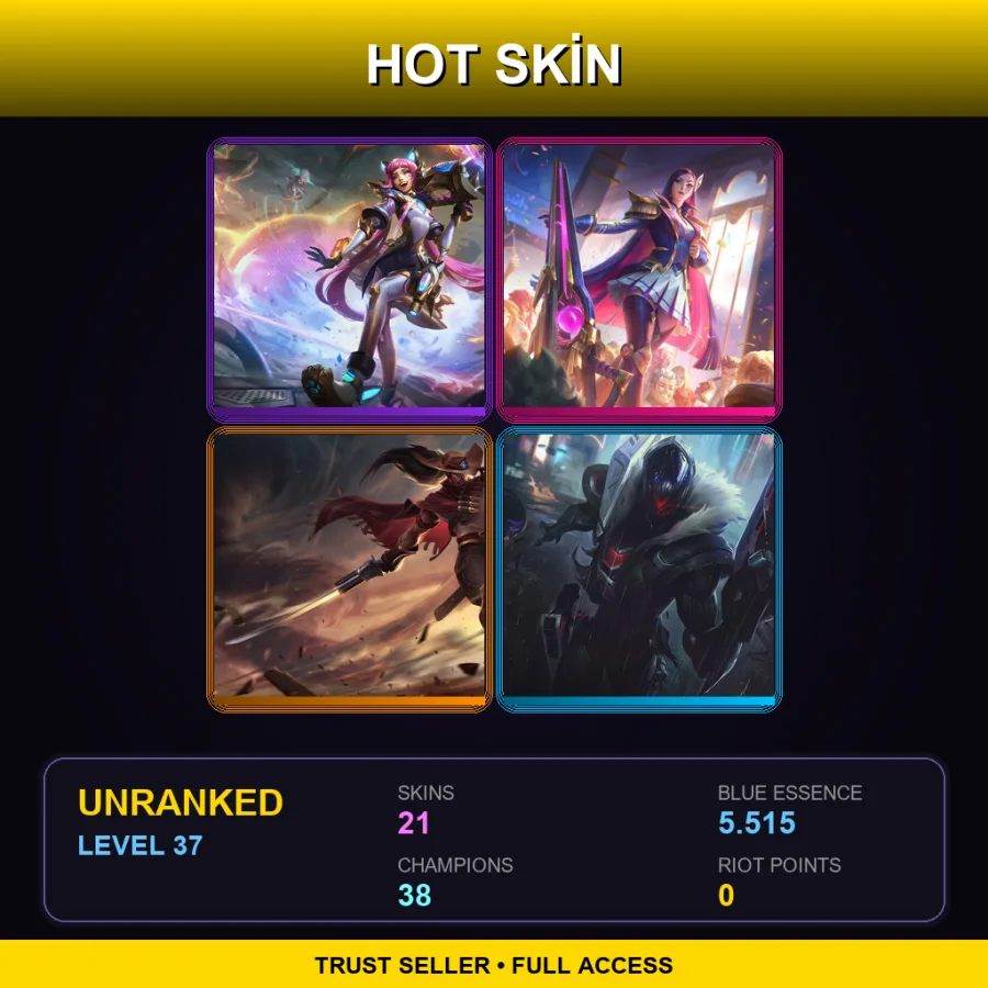 SG | Lv37 | Unranked | 21 Skin | 38 Champ — Lunar Beast Aphelios