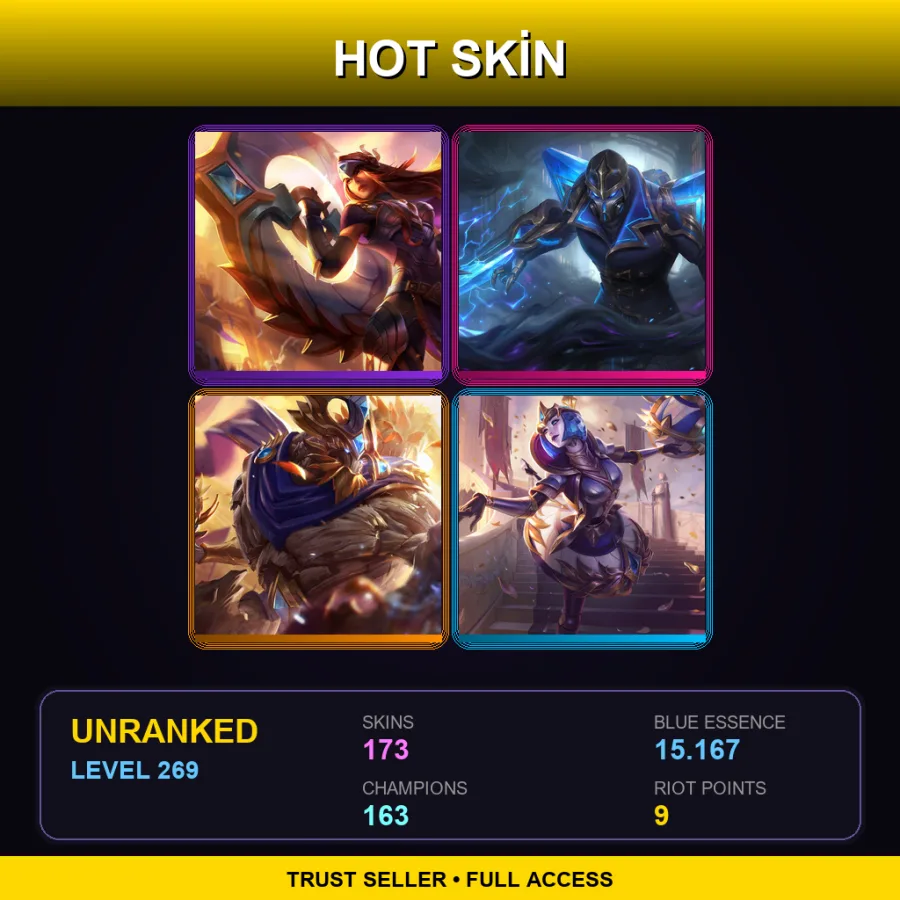 VN | Lv269 | Unranked | 173 Skin | 163 Champ — Pool Party Gangplank