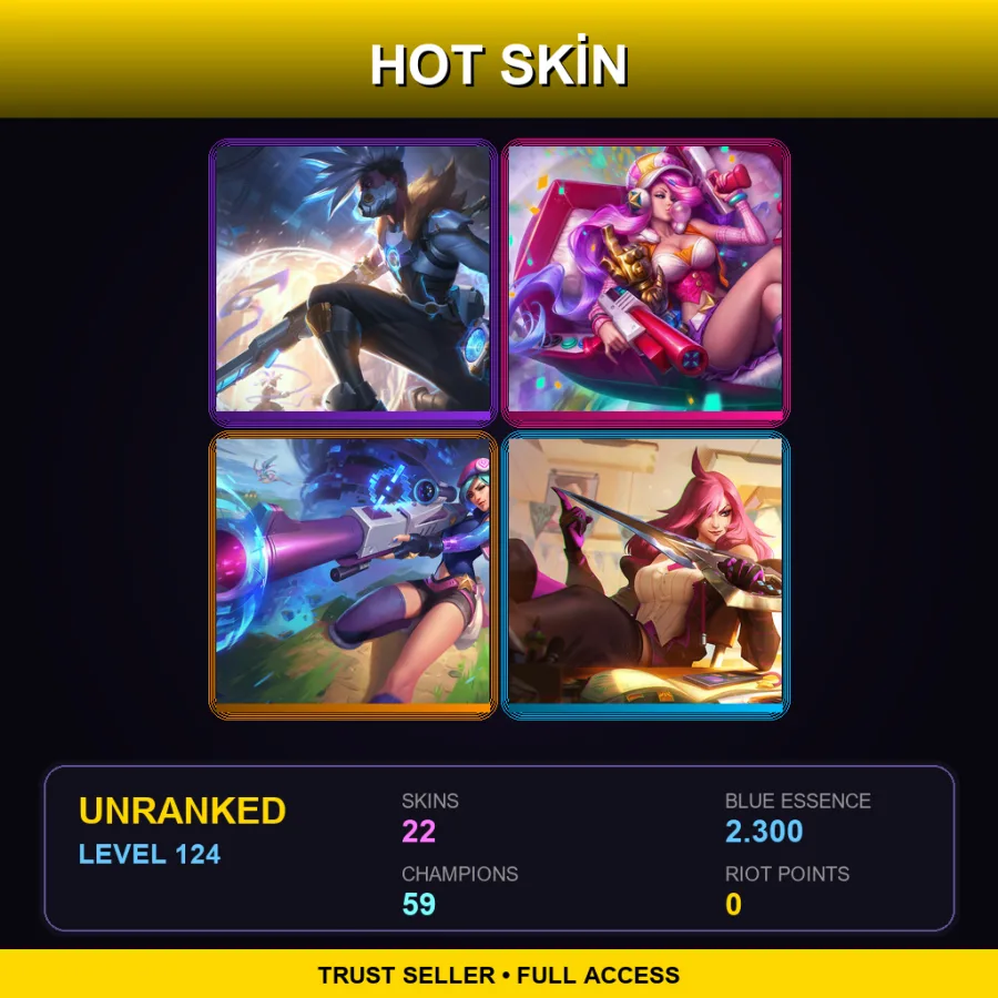 LAN | Lv124 | Unranked | 22 Skin | 59 Champ