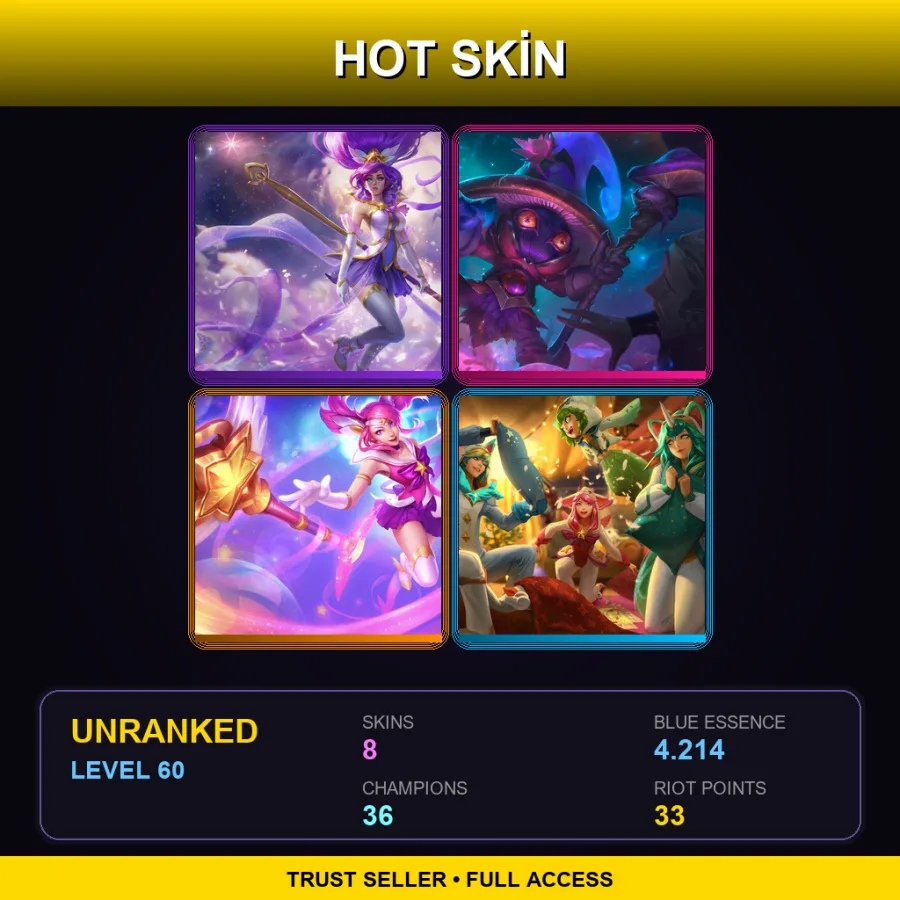 EUNE | Lv60 | Unranked | 8 Skin | 36 Champ — Elderwood Veigar