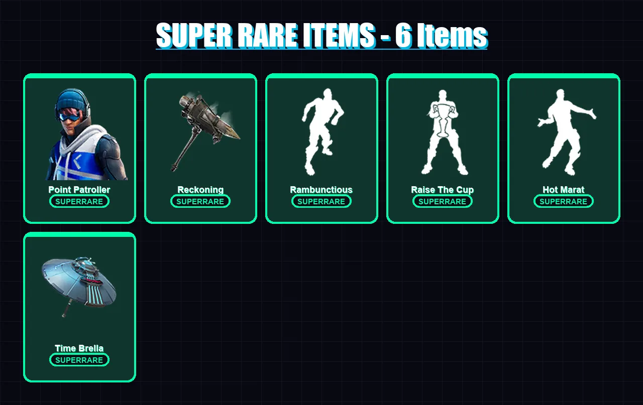 [PC/XBOX] | Point Patroller | Catalyst | Ruin | Ronin | Fusion | 135 skin | 152 pickaxe | 126 emote | 146 glider | Lv2249