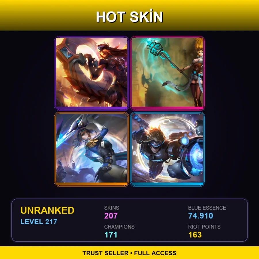 EUW | Lv217 | Unranked | 207 Skin | 171 Champ — Lunar Eclipse Leona