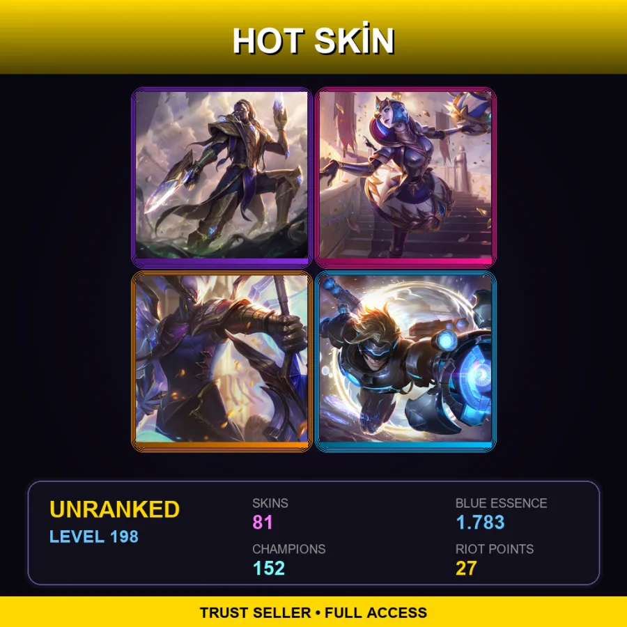 EUNE | Lv198 | Unranked | 81 Skin | 152 Champ — Faerie Court Katarina