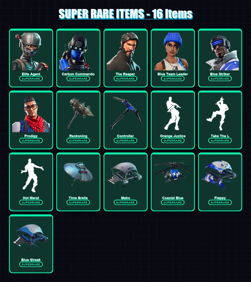 [PS4/PS5/XBOX/PC] | Elite Agent | Carbon Commando | The Reaper | 60 skin | Lv1332