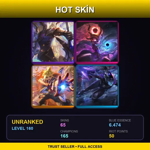 LAS | Victorious Aatrox | Battle Academia Ezreal | Dark Star Zoe | PROJECT: Vayne | 65 Skin | 165 Champ | Lv160