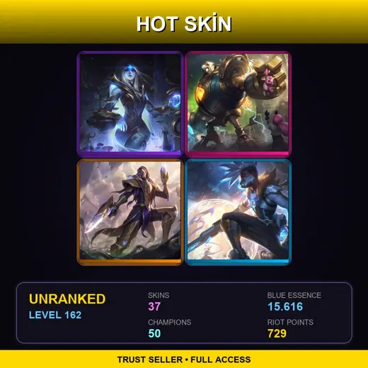 LAS | Victorious Blitzcrank | Victorious Lucian | Cosmic Defender Xin Zhao | Pulsefire Ekko | 37 Skin | 50 Champ | Lv162 — Worldbreaker Maokai