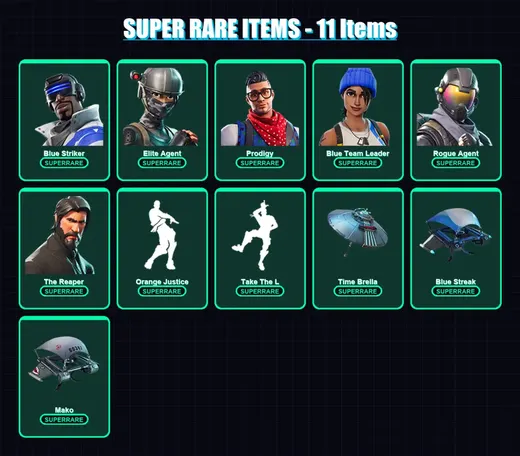 [PS4/PS5/XBOX/PC] | Blue Striker | Elite Agent | Prodigy | Blue Team Leader | Rogue Agent | 17 skin | 13 pickaxe | 22 emote | 23 glider | Lv386