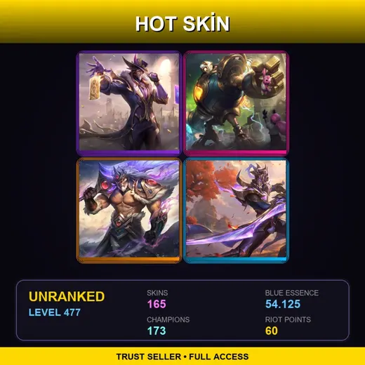 EUNE | Victorious Twisted Fate | Victorious Blitzcrank | Victorious Tryndamere | Victorious Master Yi | 165 Skin | 173 Champ | Lv477