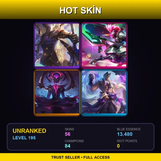 SG | Victorious Aatrox | Arcade Hecarim | Dark Star Karma | Spirit Blossom Sett | 56 Skin | 84 Champ | Lv195