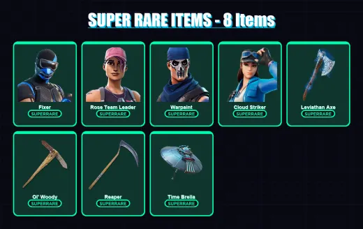 [PS4/PS5/XBOX/PC] | Fixer | Rose Team Leader | Warpaint | Cloud Striker | Optimus Prime | 299 skin | 341 pickaxe | 223 emote | 223 glider | Lv3694