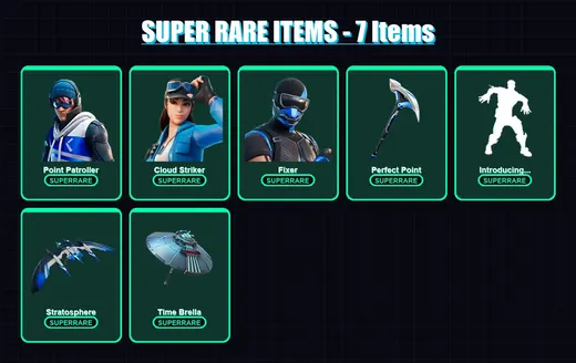 [PC/XBOX] | Point Patroller | Cloud Striker | Fixer | Kymera | Mecha Cuddle Master | 16 skin | 22 pickaxe | 16 emote | 15 glider | Lv321
