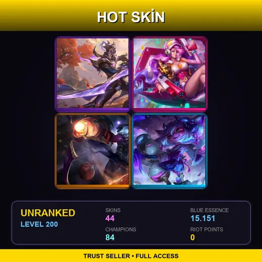 LAN | Victorious Master Yi | Spirit Blossom Tristana | Battle Academia Ezreal | PROJECT: Yi | 44 Skin | 84 Champ | Lv200 — Pentakill Iii Lost Chapter Olaf