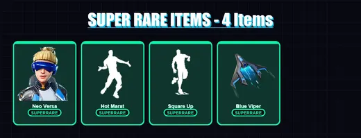 [PS4/PS5/XBOX/PC] | Neo Versa | Polar Peely | Lt. Evergreen | Krisabelle | Sled Ready Guff | 7 skin | 20 pickaxe | 39 emote | 38 glider | Lv689