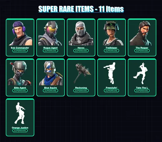 [PC/XBOX/PSN] | Sub Commander | Rogue Agent | Havoc | Trailblazer | The Reaper | 53 skin | 31 pickaxe | 49 emote | 34 glider | Lv394 — Game account