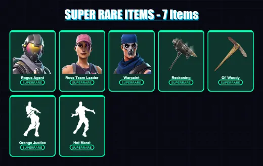 [PS4/PS5/XBOX/PC] | Rogue Agent | Rose Team Leader | Warpaint | Oblivion | The Visitor | 33 skin | 32 pickaxe | 34 emote | 30 glider | Lv327