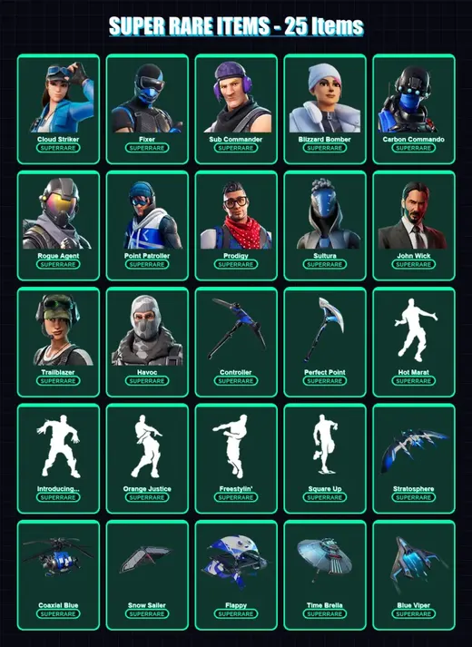 [PS4/PS5/XBOX/PC] | Cloud Striker | Fixer | Sub Commander | 245 skin | Lv4045