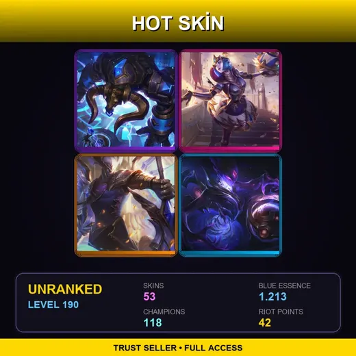 EUNE | Hextech Alistar | Victorious Orianna | Victorious Aatrox | PROJECT: Yi | 53 Skin | 118 Champ | Lv190