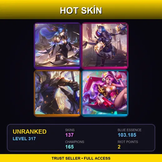 SG | Victorious Sona | Victorious Orianna | Victorious Aatrox | Spirit Blossom Tristana | 137 Skin | 165 Champ | Lv317 — LoL account