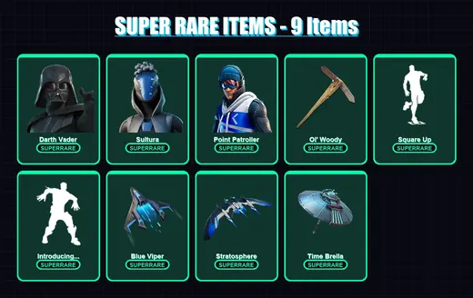 [PS4/PS5/XBOX/PC] | Darth Vader | Sultura | Point Patroller | Vegeta | Snap | 89 skin | 107 pickaxe | 60 emote | 83 glider | Lv896