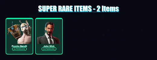 [PC/XBOX] | Psycho Bandit | John Wick | All Might | Zeus | Hades | 63 skin | 110 pickaxe | 89 emote | 69 glider | Lv1387