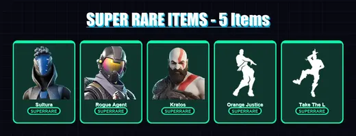 [PS4/PS5/XBOX/PC] | Sultura | Rogue Agent | Kratos | Fade | Predator | 55 skin | 55 pickaxe | 54 emote | 57 glider | Lv791 — Game account
