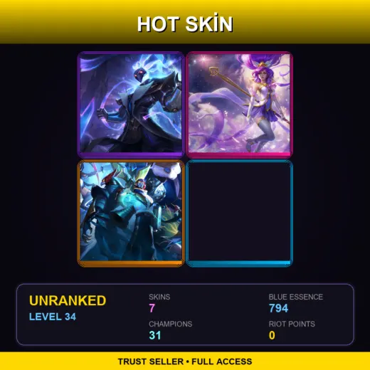 EUNE | Pulsefire Thresh | Star Guardian Janna | SKT T1 Alistar | Caitlyn Skin 8 | 7 Skin | 31 Champ | Lv34