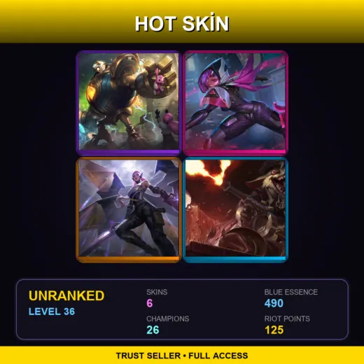 TR | Victorious Blitzcrank | PROJECT: Irelia | PsyOps Kayle | Crime City Twitch | 6 Skin | 26 Champ | Lv36