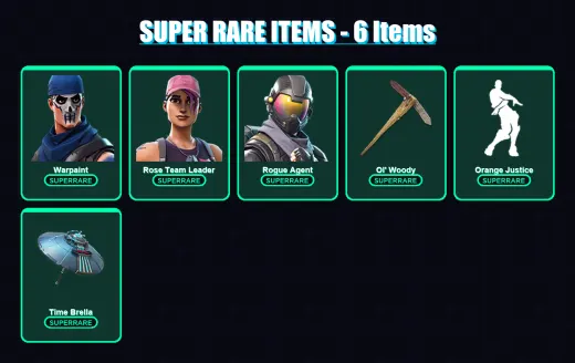 [PC/XBOX/PSN] | Warpaint | Rose Team Leader | Rogue Agent | Fade | Drift | 17 skin | 35 pickaxe | 41 emote | 37 glider | Lv500