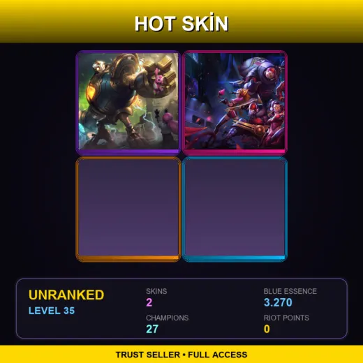 TR | Victorious Blitzcrank | SKT T1 Vayne | 2 Skin | 27 Champ | Lv35