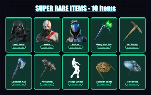 [PS4/PS5/XBOX/PC] | Darth Vader | Kratos | Sultura | Catalyst | Kymera | 533 skin | 536 pickaxe | 458 emote | 345 glider | Lv5110