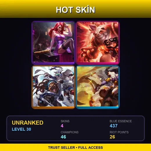 EUW | Secret Agent Miss Fortune | Panda Annie | SSW Twitch | Celestine Soraka | 4 Skin | 46 Champ | Lv30