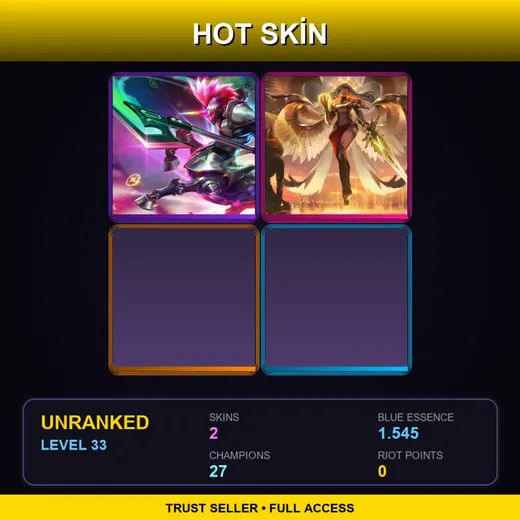 EUNE | Arcade Hecarim | Transcended Kayle | 2 Skin | 27 Champ | Lv33