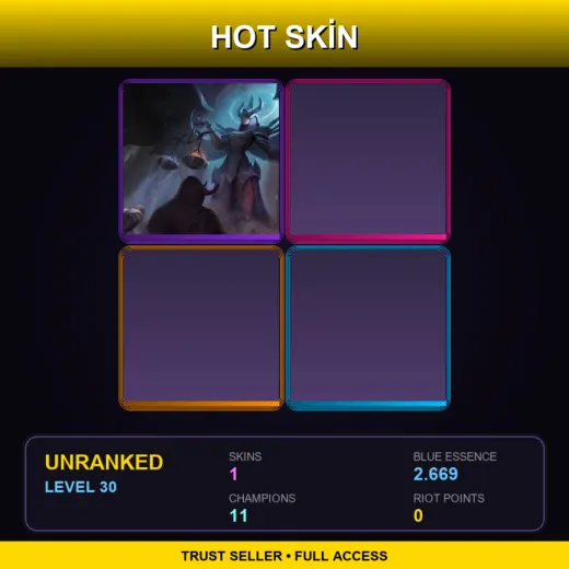 EUW | Judgment Kayle | 1 Skin | 11 Champ | Lv30