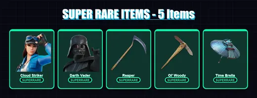 [PS4/PS5/XBOX/PC] | Cloud Striker | Darth Vader | Joltara | The Foundation | The Ageless | 135 skin | 209 pickaxe | 129 emote | 142 glider | Lv2811 — Game account